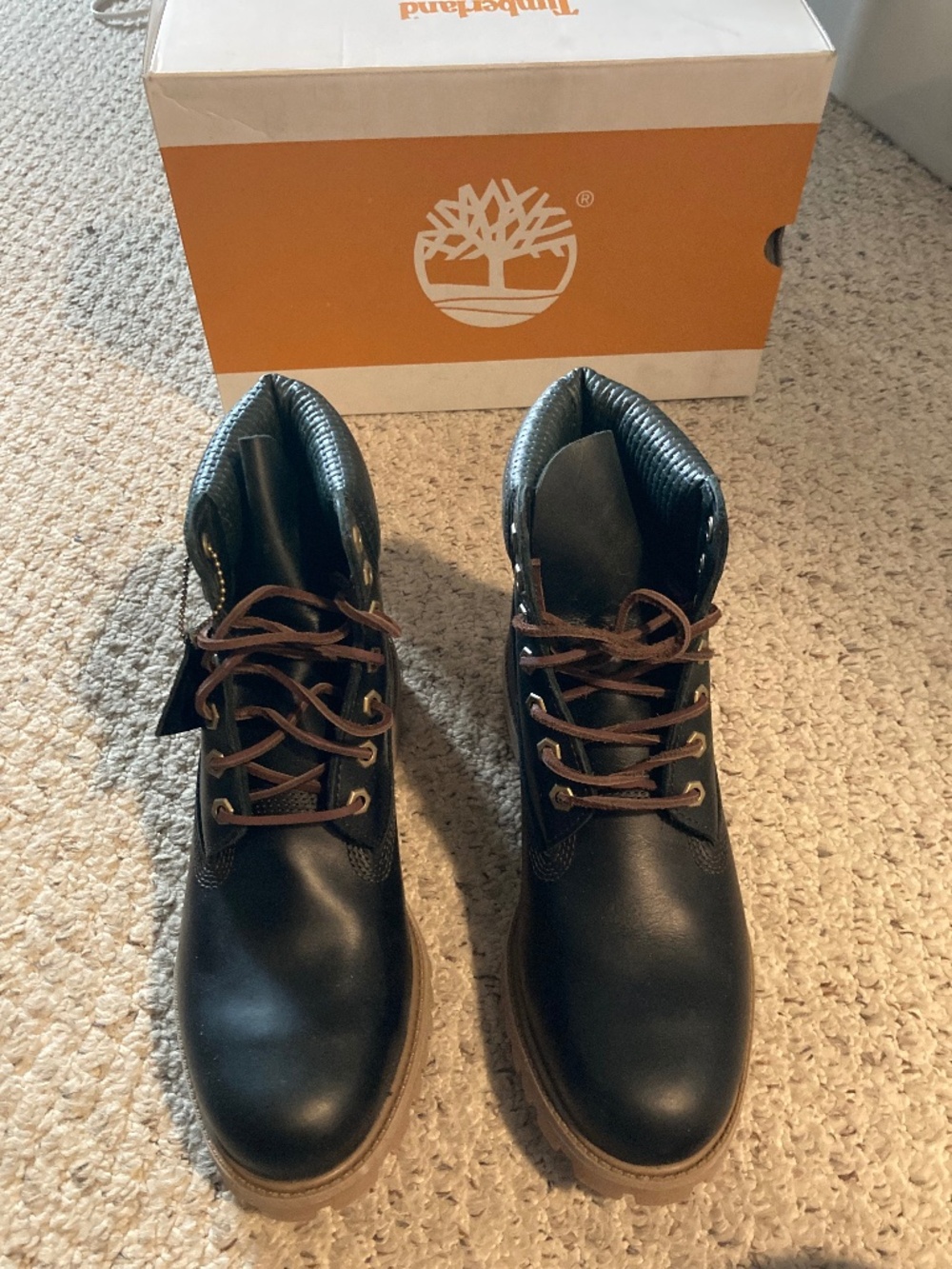 Timberland 6" Boot Mens' Dark Green full grain leather size US 9